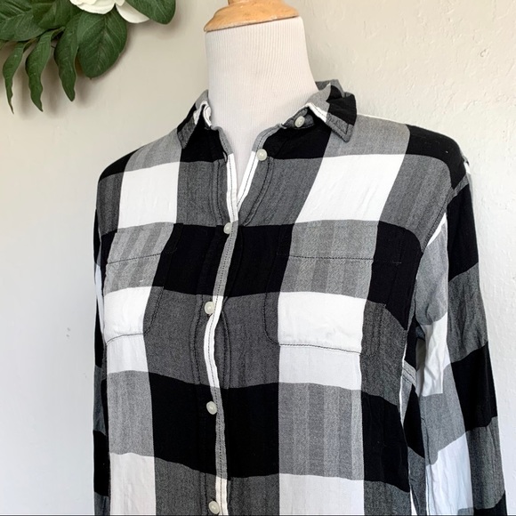 Stylus Kid’s Black Gingham Button Down Shirt XL - Picture 3 of 10